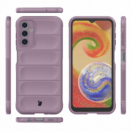 Pancerne etui Bizon Case Tur do Galaxy A14 4G / 5G, jasnofioletowe