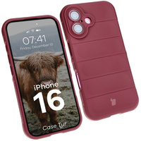 Pancerne etui Bizon Case Tur do iPhone 16, ciemnofioletowe