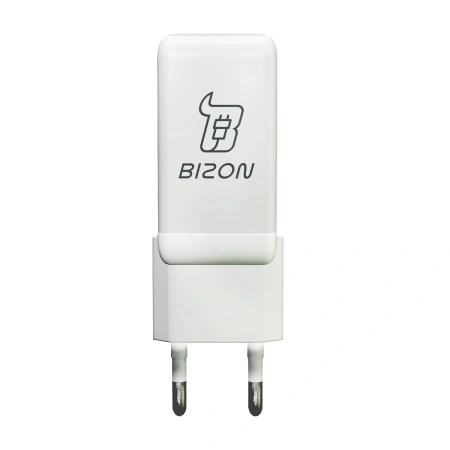 Ładowarka sieciowa Bizon Charger VT-36B, 45 W, 2x USB-C PD, QC 4.0, GAN3, biała
