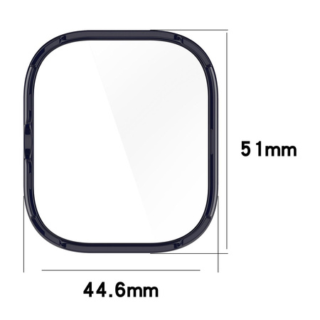 Etui ze szkłem do zegarka Bizon Case Watch Adamo do Xiaomi Redmi Watch 5, niebieskie