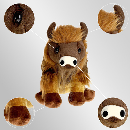 Pluszowa maskotka Bizon, brązowa