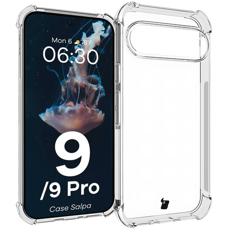 Etui Bizon Case Salpa do Pixel 9 / 9 Pro,  przezroczyste
