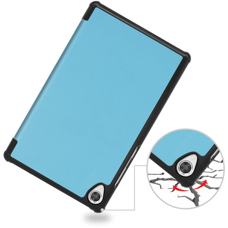 Etui Bizon Case Tab Croc do Lenovo Tab M8 Gen 3, błękitne