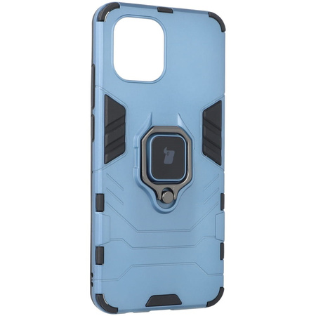 Etui Bizon Case Armor Ring do Redmi A1, niebieskie