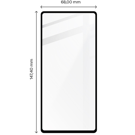 Szkło hartowane Bizon Glass Edge 2 do Pixel 7A, czarne