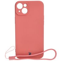 Etui Bizon Case Silicone do Apple iPhone 15 Plus, brudny róż