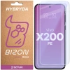 Elastyczne szkło hybrydowe Bizon Glass Mule Duo do Vivo X200 FE, 2 sztuki