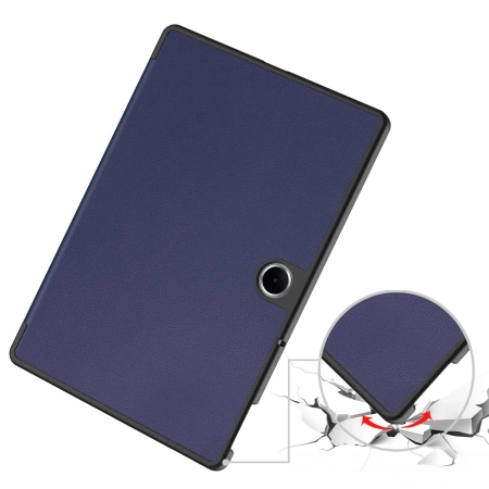 Etui z klapką Bizon Case Tab Croc do OnePlus Pad Lite / Oppo Pad SE, granatowe