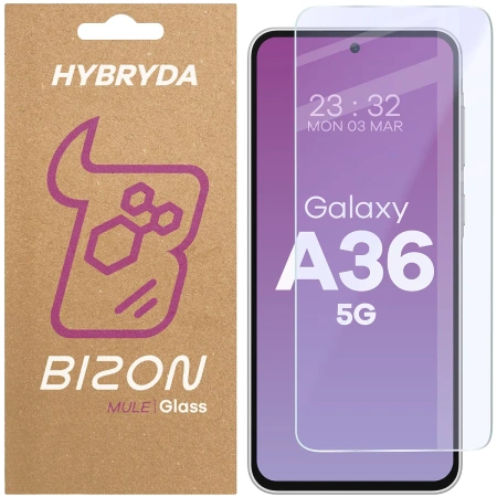 Elastyczne szkło hybrydowe Bizon Glass Mule do Galaxy A36 5G