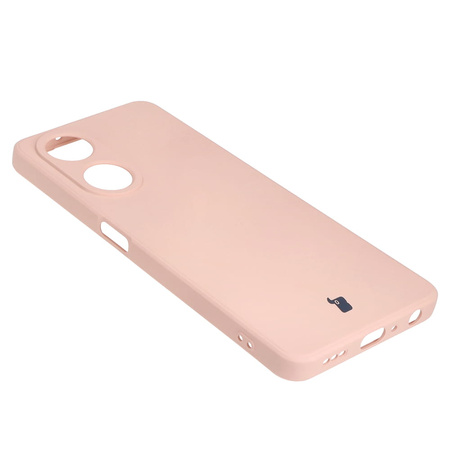Etui Bizon Case Silicone Sq do Oppo A98 5G, jasnoróżowe