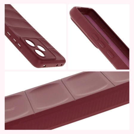 Pancerne etui Bizon Case Tur do Realme GT 7 / 7T, burgundowe
