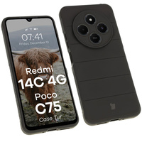 Pancerne etui Bizon Case Tur do Xiaomi Redmi 14C 4G / POCO C75, czarne