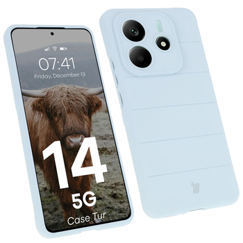 Pancerne etui Bizon Case Tur do Xiaomi Redmi Note 14 5G, jasnoniebieskie