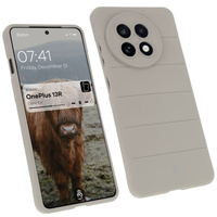 Pancerne etui Bizon Case Tur do OnePlus 13R, jasnoszare