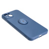 Etui Bizon Case Silicone Ring Sq do Apple iPhone 15 Plus, granatowe
