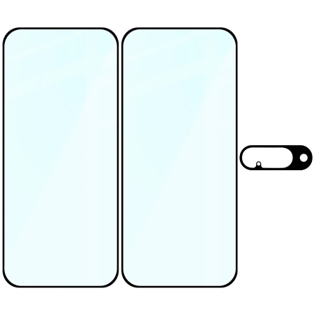 2x Szkło + szybka na aparat Bizon Edge Pack do Google Pixel 10