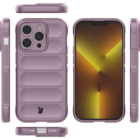 Pancerne etui Bizon Case Tur do iPhone 14 Pro, jasnofioletowe