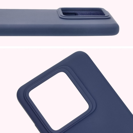 Silikonowe etui Bizon Soft Case do Realme GT 7 Pro, ciemnoniebieskie