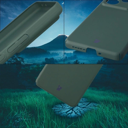 Etui Bizon Case Łupka do Realme GT 7 / 7T, zielone