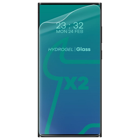 Folia hydrożelowa na ekran Bizon Glass Hydrogel do Galaxy S23 Ultra, 2 sztuki