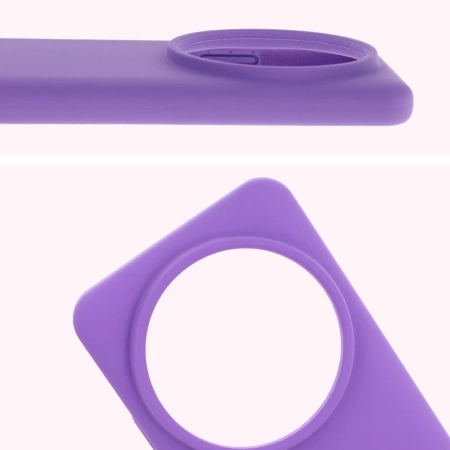 Silikonowe etui Bizon Soft Case do Xiaomi 15 Ultra, fioletowe