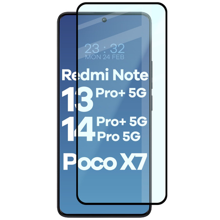 Szkło hartowane BIZON Glass Edge 2 3D do Xiaomi Redmi Note 13 Pro+ 5G / 14 Pro 5G / 14 Pro+ 5G / Poco X7
