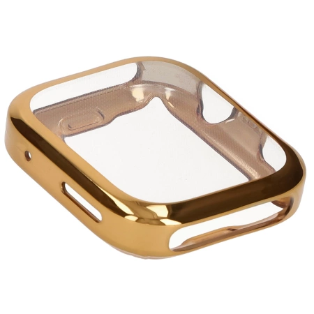 Etui z osłoną ekranu Bizon Case Watch Felipe do Huawei Watch Fit 4 Pro, złote