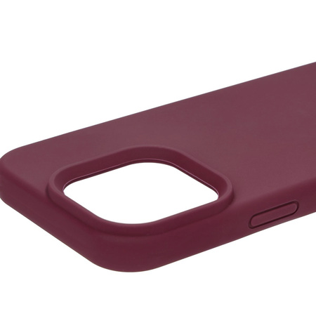 Silikonowe etui Bizon Soft Case do iPhone 16 Pro, ciemnofioletowe