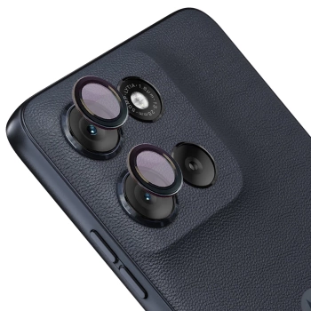 Szkło na aparat Bizon Glass Snap Lens do Motorola Moto G56 5G, 1 zestaw, czarna ramka