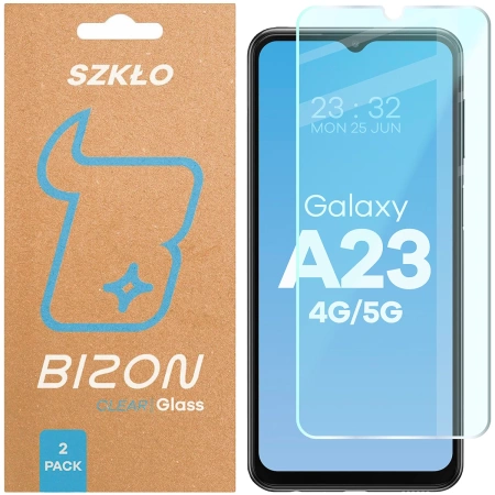 Szkło hartowane Bizon Glass Clear Duo do Galaxy A23 4G / 5G, 2 sztuki