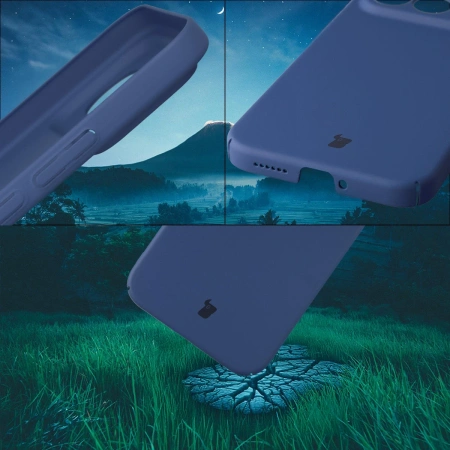 Etui Bizon Case Łupka do Xiaomi POCO F8 Ultra, niebieskie