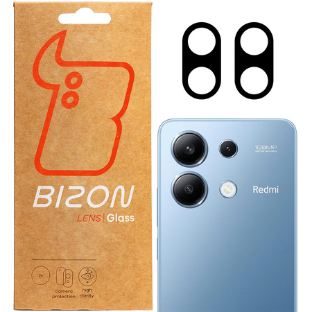 Szkło na aparat Bizon Glass Lens do Xiaomi Redmi 13 4G, 2 sztuki