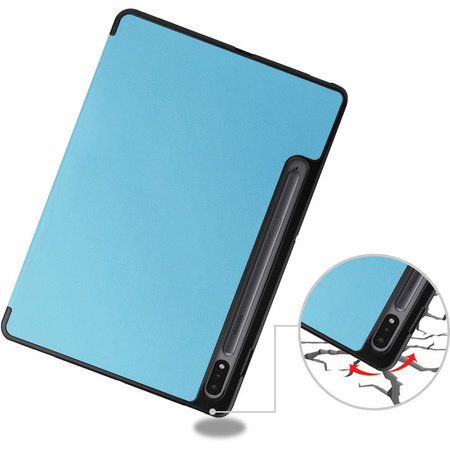 Etui Bizon Case Tab Lizard do Galaxy Tab S8 / S7, błękitne