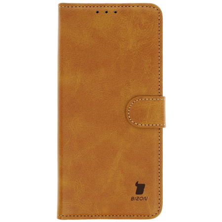Etui z klapką Bizon Case Pocket do OnePlus 13R, brązowe