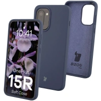 Silikonowe etui Bizon Soft Case do OnePlus 15R, ciemnoniebieskie