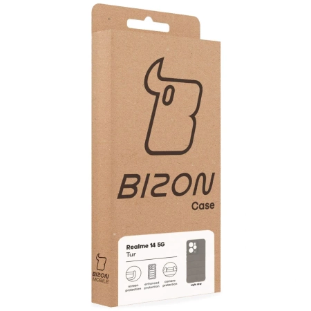 Pancerne etui Bizon Case Tur do Realme 14 5G, jasnoszare