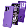 Silikonowe etui Bizon Soft Case do Motorola Edge 50 Pro, fioletowe