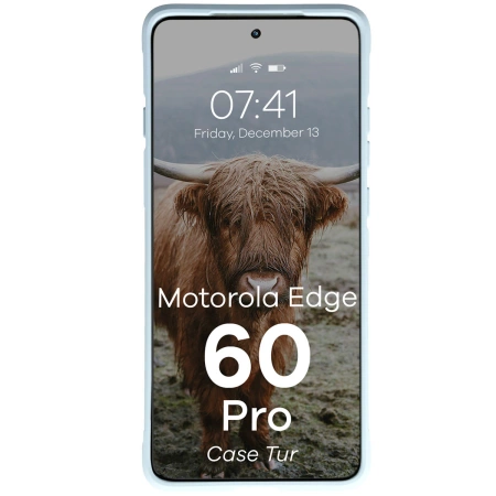 Pancerne etui Bizon Case Tur do Motorola Edge 60 Pro, jasnoniebieskie