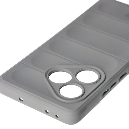 Pancerne etui Bizon Case Tur do Realme GT 6 / GT 6T / GT Neo 6 / GT Neo 6 SE, jasnoszare