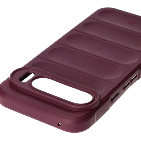 Pancerne etui Bizon Case Tur do Google Pixel 9 Pro XL, burgundowe