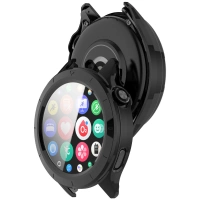 Etui ze szkłem do zegarka Bizon Case Watch Adamo do Xiaomi Watch S4, czarne