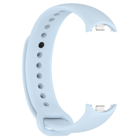 Silikonowy pasek Bizon Strap Watch Dots do Xiaomi Smart Band 10 / 9 / 9 NFC / 8, jasnoniebieski