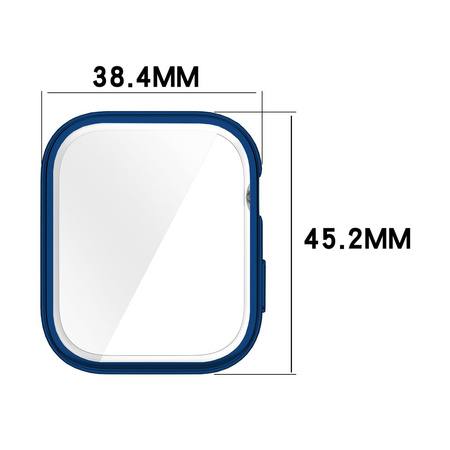 Etui Bizon Case Watch Felipe do Huawei Watch Fit 3, niebieskie