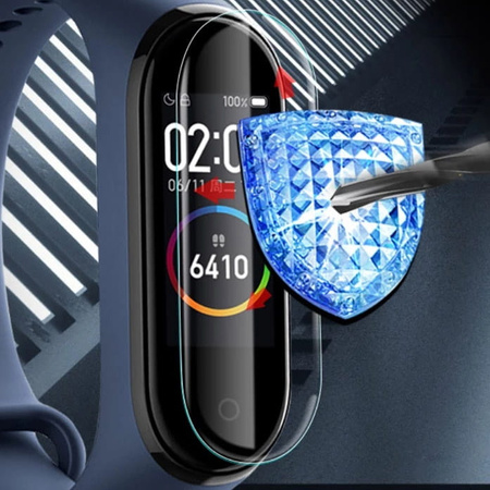 Folia hydrożelowa Bizon Glass Hydrogel, Xiaomi Mi Band 6 / 5, 2 sztuki