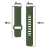 Silikonowy pasek Bizon Strap Watch Silicone do Xiaomi Redmi Watch 5 Lite / 5 Active, ciemnozielony