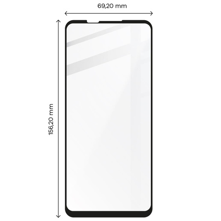 Szkło hartowane Bizon Glass Edge do Motorola Moto G62 5G, czarne