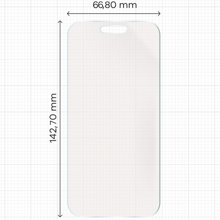 Folia matowa Bizon Glass Film Sun Duo do iPhone 16, 2 sztuki
