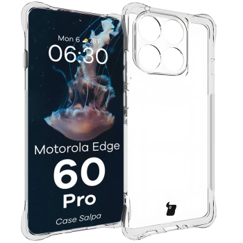 Elastyczne etui Bizon Case Salpa do Motorola Edge 60 Pro, przezroczyste