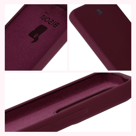 Silikonowe etui Bizon Soft Case do Xiaomi Redmi 14C 4G / Poco C75, ciemnofioletowe