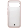 Etui Bizon Case Angelo do Pixel 10 / 10 Pro, półprzezroczyste z różową ramką